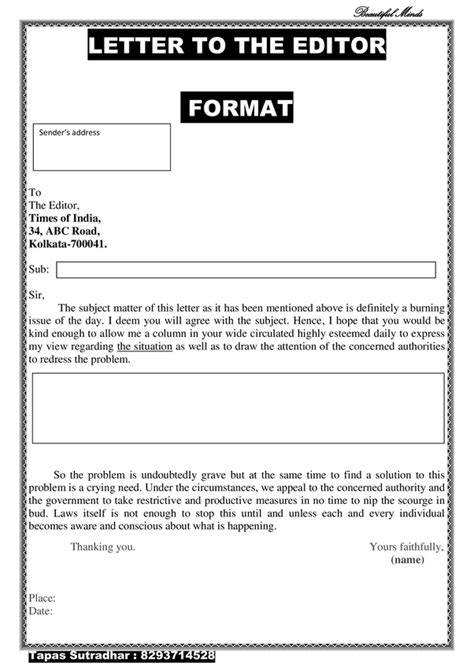 letter  editors examples    letter templates