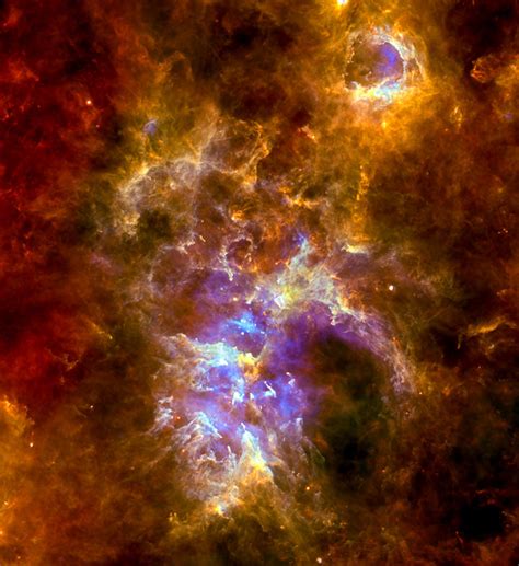 Blowing Bubbles In The Carina Nebula Herschel Space Science Our
