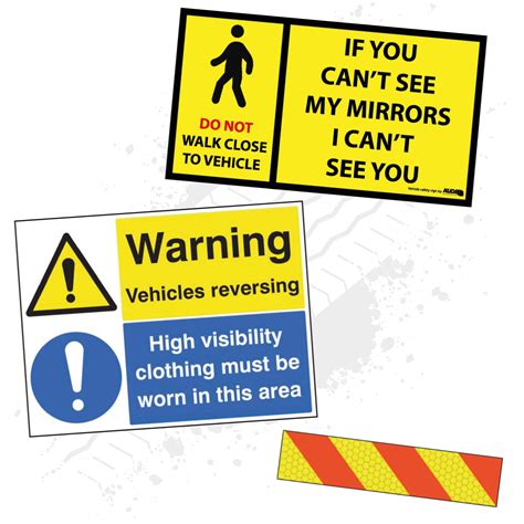 Vehicle Safety Signs Illuminated Cycle Safety Sign Blind Spot Sign