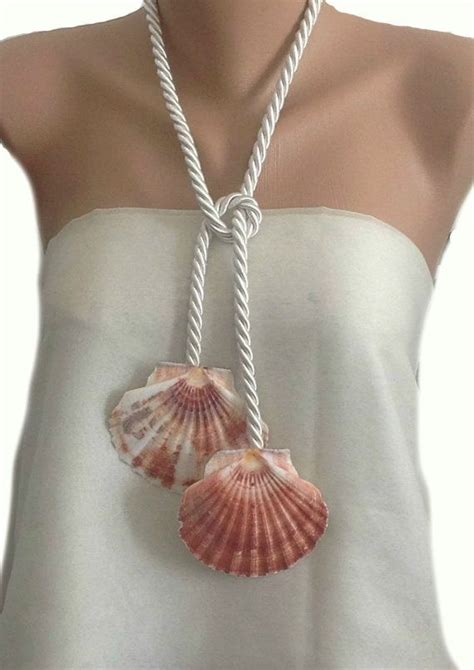 Brides Beach Jewelry Bridesmaids Gifts Handmade Sea Shell Necklace