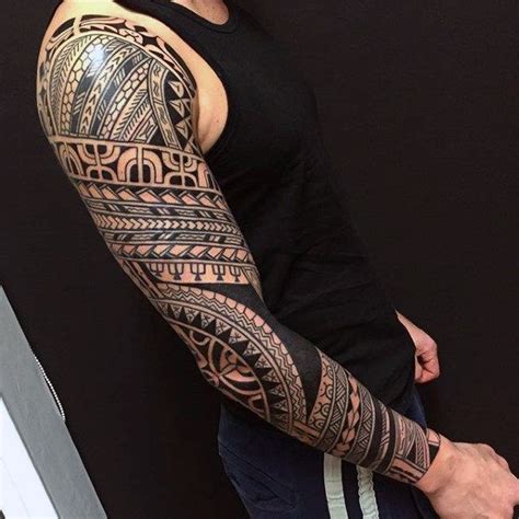 Tribal Sleeve Tattoos For Men Manly Arm Design Ideas With Images