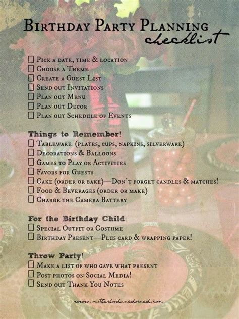 Program For 18th Birthday Party Birthday Agenda