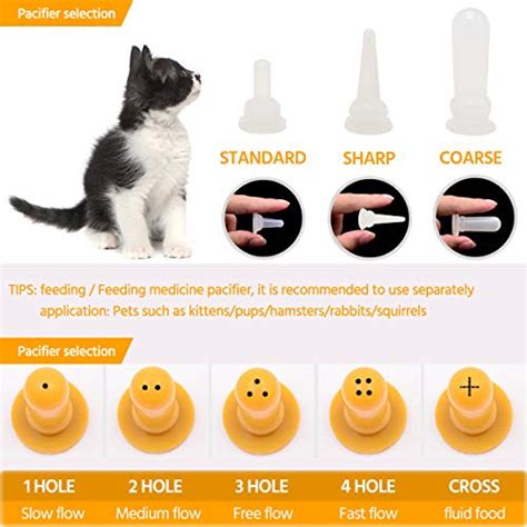 Ichoue Quality Newborn Dog Cat Pet Nursing Feeding Bottle Kit For Small