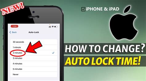 How To Change Screen Lock Time On Iphone Youtube