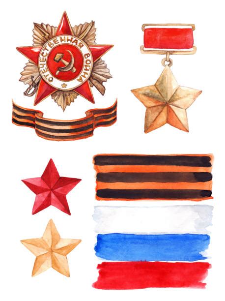 Russian Military Insignia Illustrations Royalty Free Vector Graphics