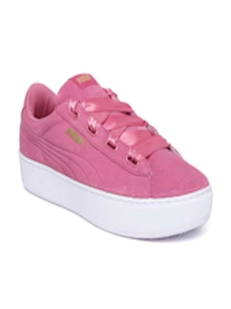 Buy Puma Women Pink Vikky Platform Sneakers Casual Shoes For Women