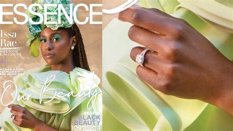 Issa Rae Is Engaged With Massive Diamond Ring Issa Rae Essence Cover