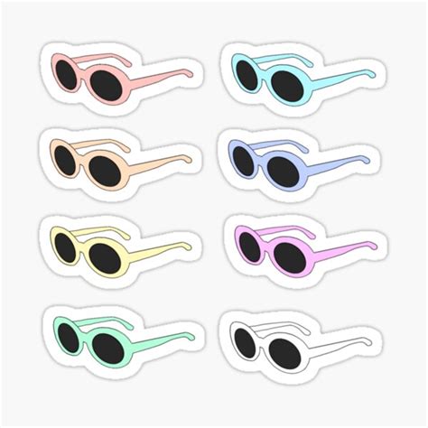 Pastel Clout Goggles Sticker Pack Sticker For Sale By Gigiobligado