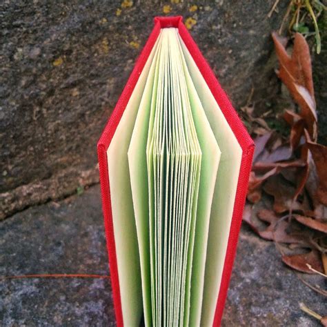 Pocket Sized Red And Lime Green Journal By Guillotine Bound Handcraft