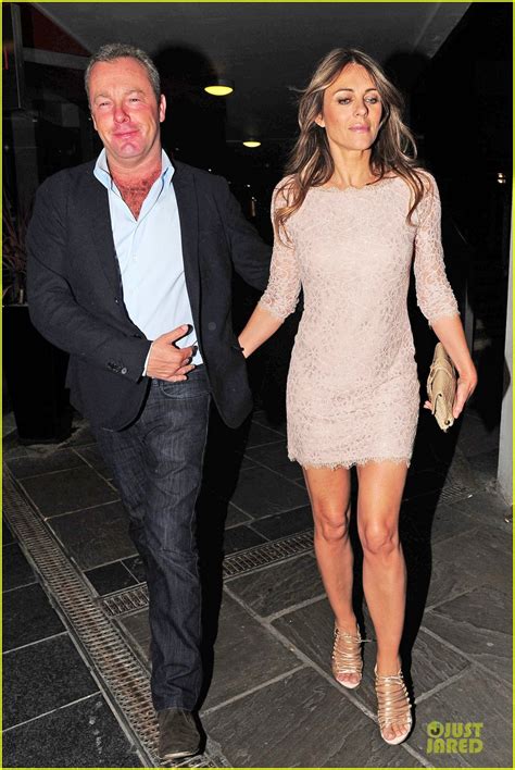 Hugh Grant And Former Girlfriend Elizabeth Hurley Look So Happy To Meet