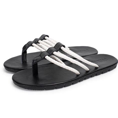 Mens Slippers Leather Designer Flip Flops Men Sandals Summer Shoes For