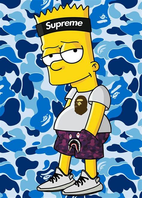 Bart Simpson Bart Simpson Art Supreme Wallpaper