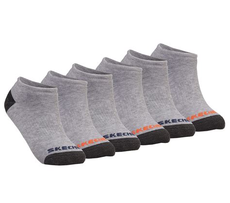 Buy Skechers 6 Pack Low Cut Walking Socks Accessories Shoes