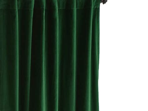 Dark Emerald Green Velvet Curtain Drapes Velvet Curtain Etsy