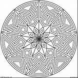 Coloring Pages Geometric Designs Graphic Cool Mandala Colouring Color Sheets Printable Patterns Adult Draw Mandalas Getcolorings Print Book Popular Geometry sketch template