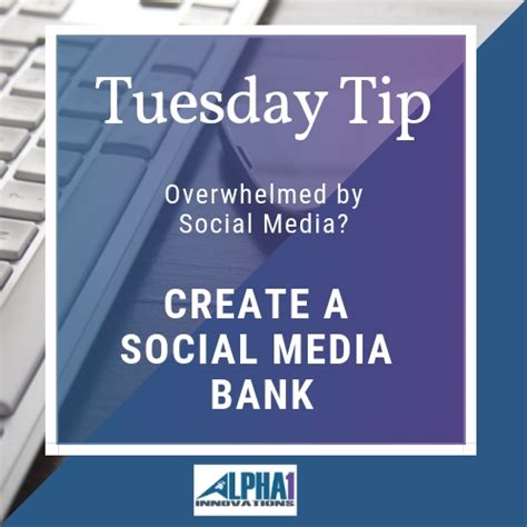 You need to contact the server owner or hosting provider for further information. Tuesday Tip - Why You Need a Social Media Bank - Alpha One ...