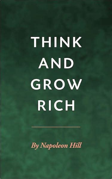 Think and Grow Rich - Napoleon Hill by Napoleon Hill ...