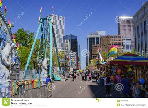 Thrill Rides At The Famous Cinco De Mayo Festival Editorial Stock Image