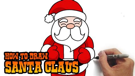 How To Draw Santa Claus Simple And Easy Lesson Youtube