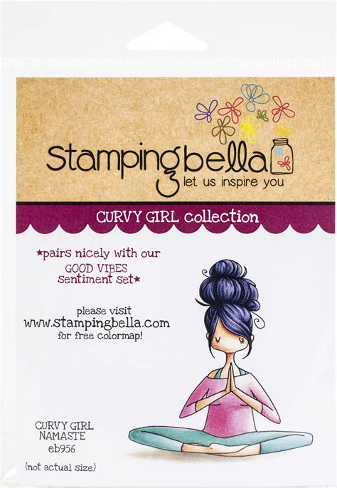 Stamping Bella Cling Stamps Curvy Girl Namaste Michaels