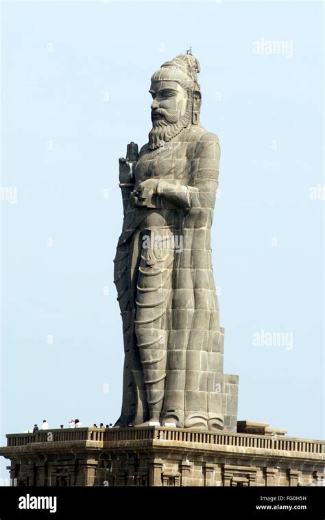 Thiruvalluvar Statue Immortal Poet Kanyakumari Tamil Nadu India
