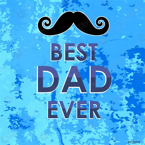 Best Dad Poster Happy Fathers Day Design Stock Vector 2175713