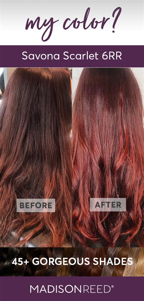 Clairol nice 'n easy hair color in medium reddish blonde. Savona Scarlet - 6RR. Rich auburn with red tones. | Diy ...
