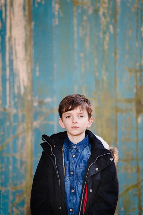 Portrait Of A Handsome Tween Boy By Stocksy Contributor Rebecca