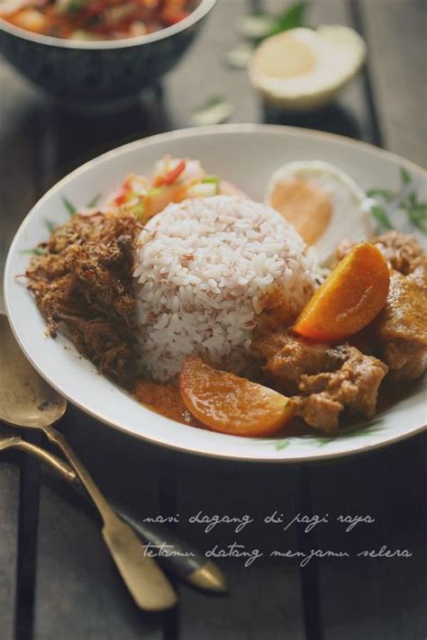 Gaul rata dan masukkan santan. Nasi Dagang Kelantan Gulai Ayam | Makanan, Gulai, Ayam