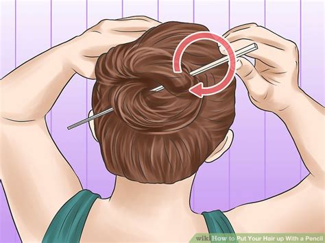 5 Ways To Put Your Hair Up With A Pencil Wikihow