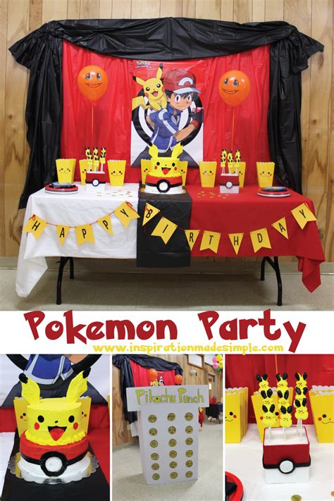 Diy Pokemon Party Inspiration Made Simple