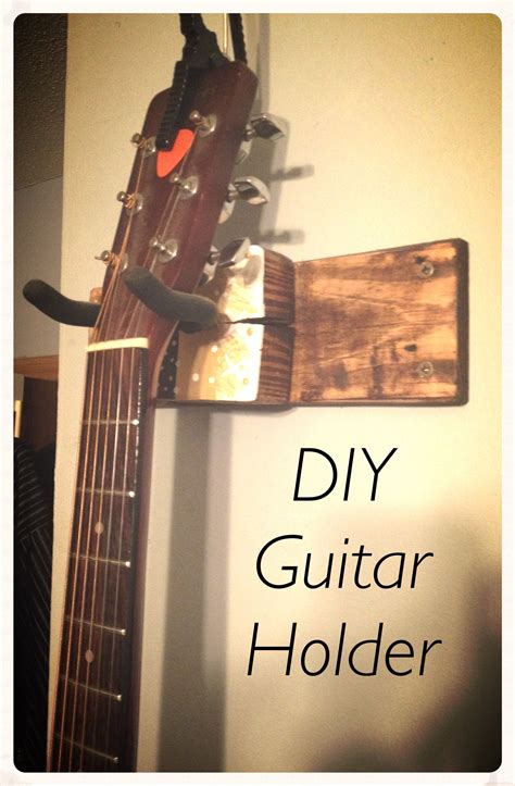 5.5 are wall hangers bad for guitar? My wall hanging guitar holder made from a Pinterest DIY idea. | Hanging guitars, Diy holder ...