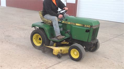John Deere 330 Diesel Lawn Tractor For Sale Youtube