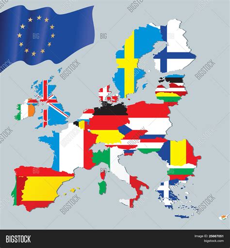 European Union Map Image And Photo Free Trial Bigstock