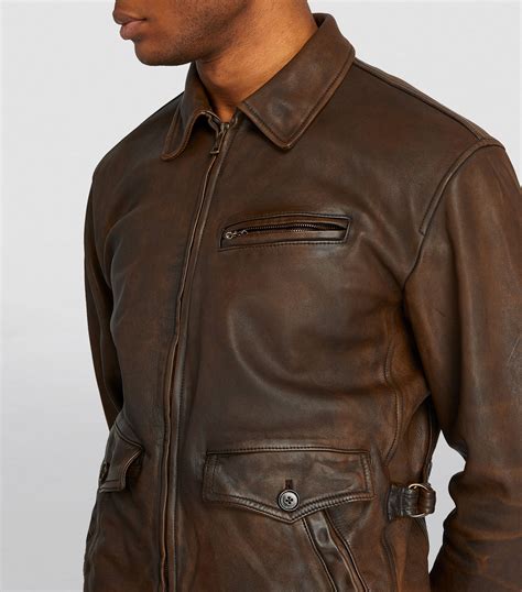 Ralph Lauren Purple Label Leather Jacket Harrods Us