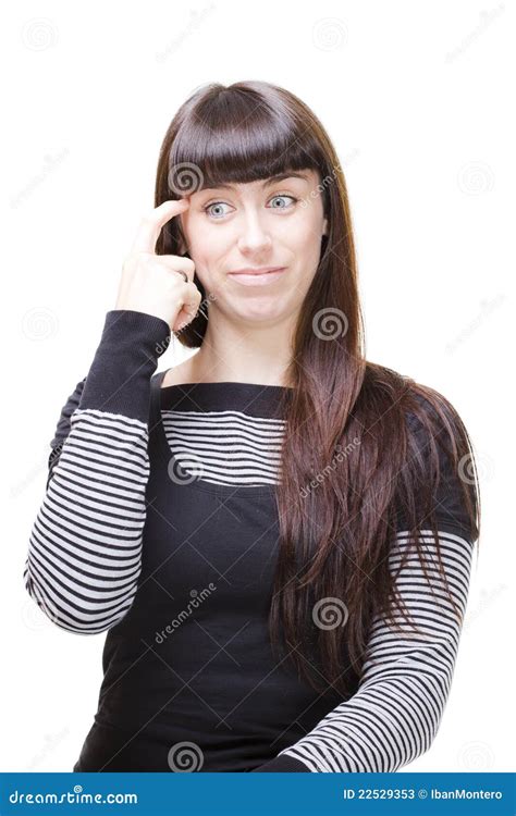 Woman Expressions Stock Image Image Of Expressing White 22529353