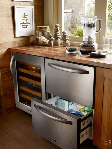 What should i look for when buying an undercounter ice machine? KitchenAid KDDC24CVS 24" Built-in Double Drawer ...