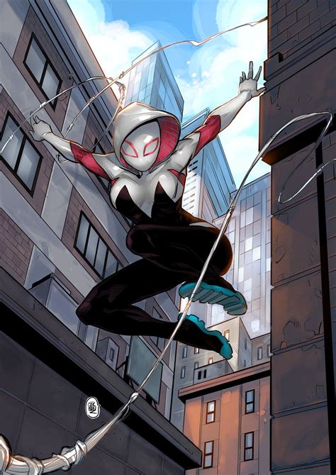 Spider Gwen By Chickenzpunk Spiderman Spider Spiderman Artwork Marvel