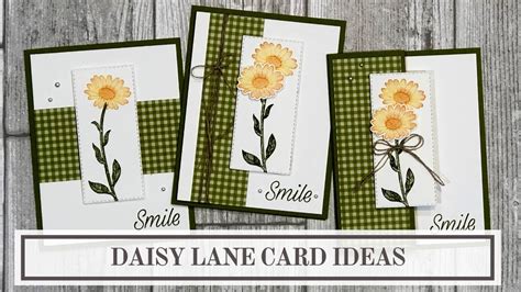 Stampin up anleitung stampin up karten stampin up catalog stamping up cards get well cards mothers day cards sympathy cards flower cards creative cards. Stampin Up Daisy Lane (3 Simple Card Ideas) - YouTube