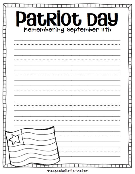 Patriot Day Worksheet