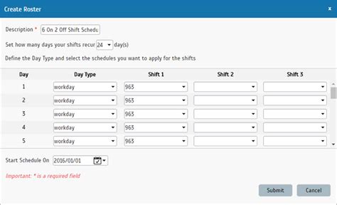 They can create, update and distribute schedules. 6 On 2 Off Shift Schedule