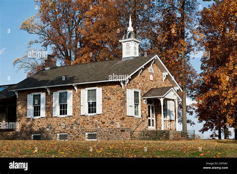 Traditional One Room Schoolhouse Chester County Pennsylvania Usa
