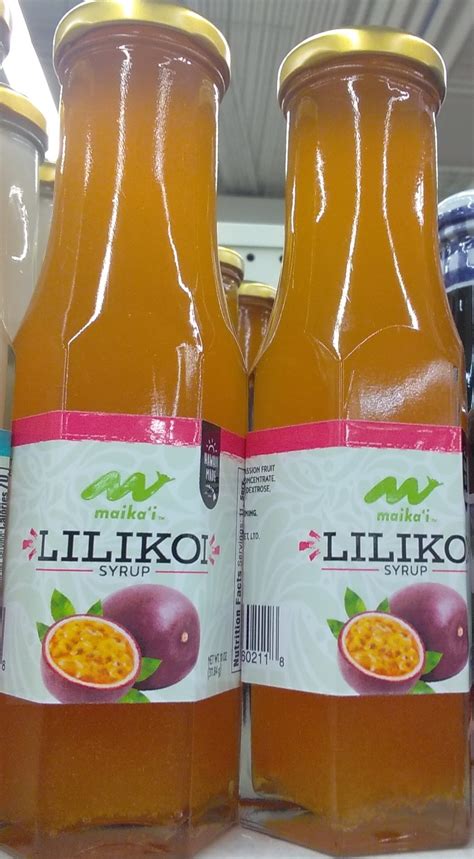 11 Oz Maikai Lilikoi Passion Fruit Syrup Made In Hawaii Food