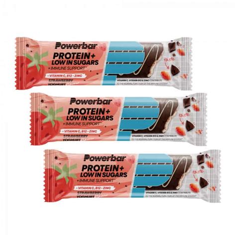 Powerbar Protein Plus Low In Sugars Immune Support Eiweißriegel 3er Set