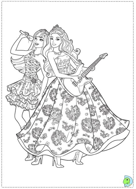 Results found for barbie the princess and the pop star Barbie- The princess and the Popstar Coloring page ...