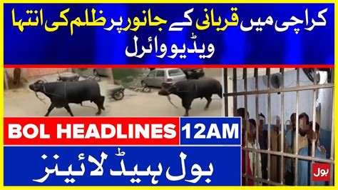 Karachi Me Qurbani Ke Janwar Per Golio Ki Barsaat BOL News Headlines
