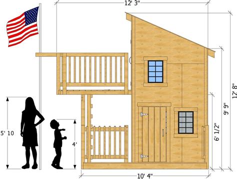 Pin On Two Story Playhouse Diy