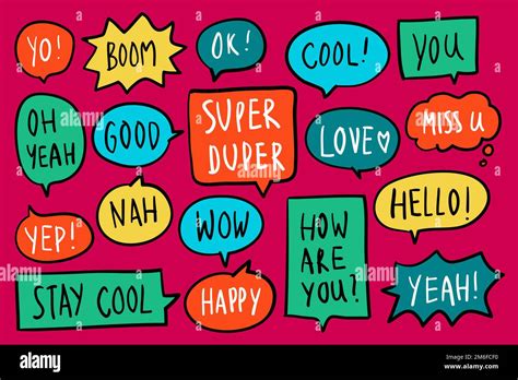 Collection Of Colorful Speech Bubbles Vector Stock Vector Image And Art