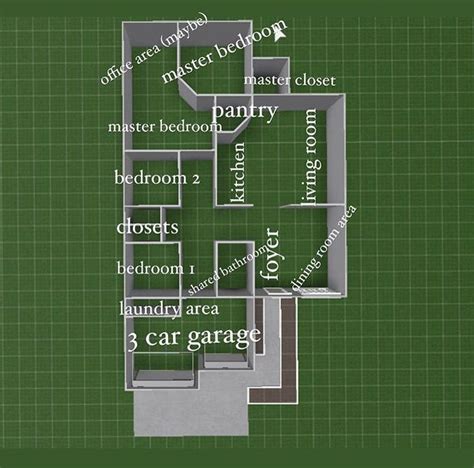 Bloxburg Layout House Layouts Sims House Design House Outline