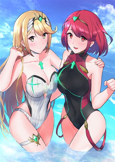 Pyra Mythra Pyra And Mythra Xenoblade Chronicles And More Drawn